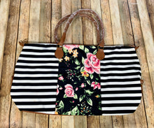 Floral Stripe Weekender (flaw spot)