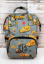 Construction Trucks Diaper Bag Back Pack NGIL Brand ( High Quality Canvas)