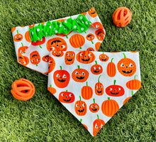 Whimsical Pumpkin Scrunchie Dog Bandana