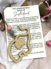 The Unbreakable Bond of Sisterhood Elephant Story Card Ornament