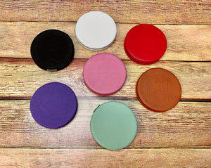 Leatherette Travel Compact Mirrors (Perfect for Engraving)