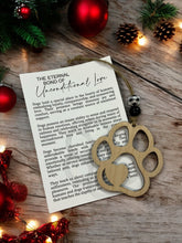 Unconditional Love, Dog or Puppy Story Card Ornament Collection