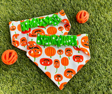 Whimsical Pumpkin Scrunchie Dog Bandana