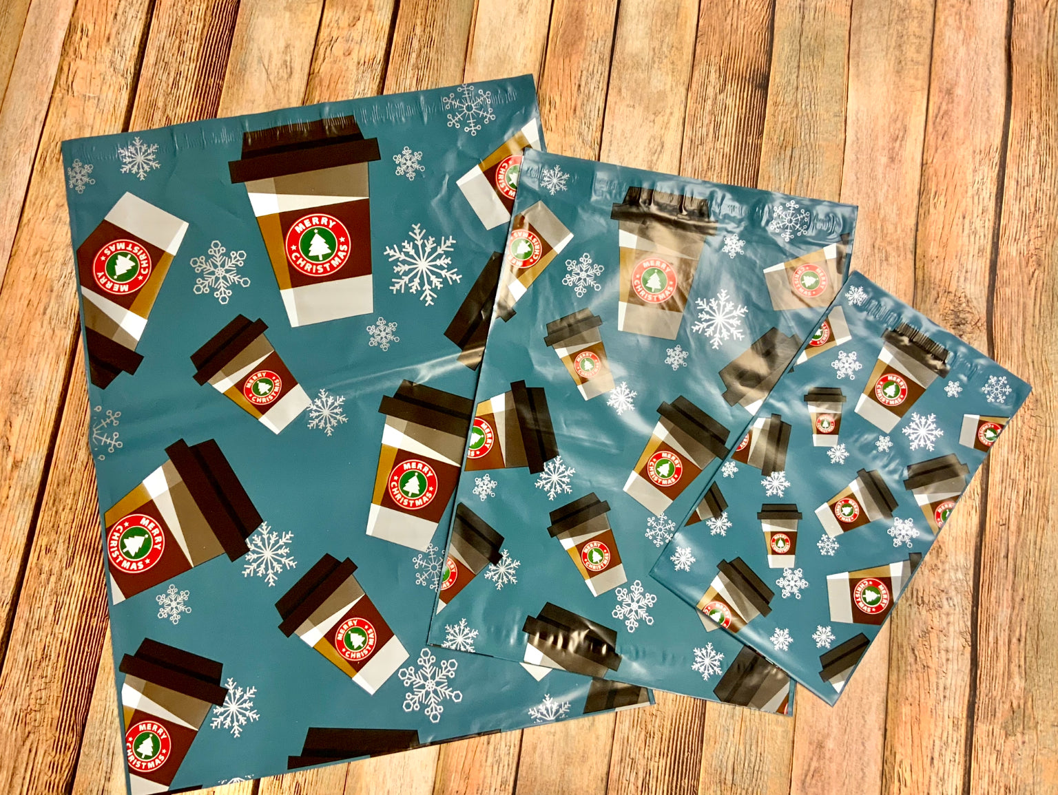 Merry Christmas Latte 20 piece Poly Mailer Collection