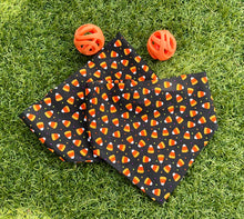 Happy Candy Corn Scrunchie Dog Bandana