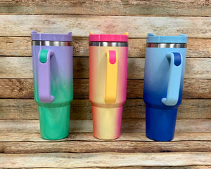 Ombré and Pink Rainbow 40oz Tumblers
