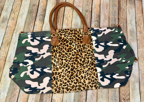 Leopard and Camouflage Weekender (Flaw/or Mark)