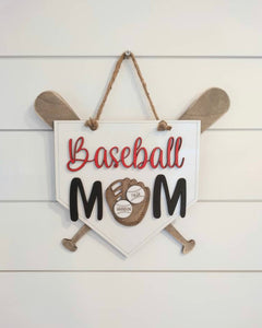 Baseball Mom Personalized Plaque