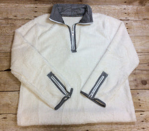 Monogram Sherpa pullover