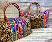 Wild Serape with Faux Fur Leopard Weekender Collection