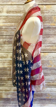American Flag Distressed Kimono/cover up (one size fits most)