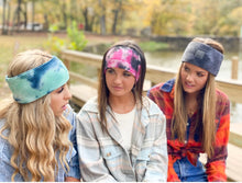Tie Dye Beanie, Scarf and Head Wrap with Rubber Patch Collection (all pcs sold separately)