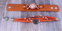 Officially Licensed Clemson Faux Leather Bracelets