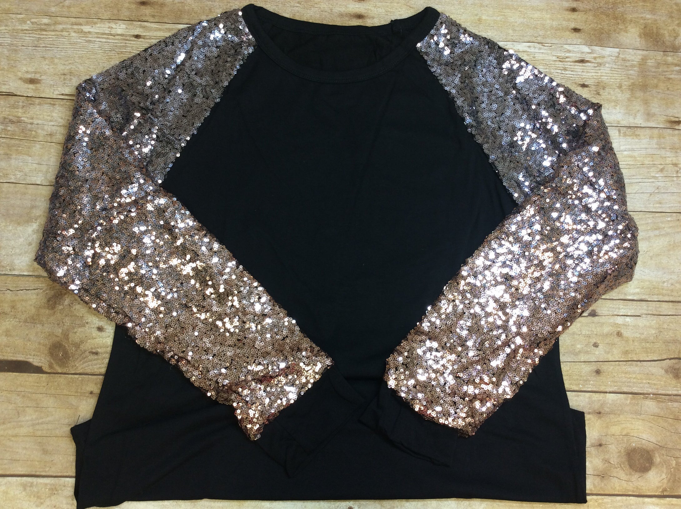 Sequin Sleeve shirts