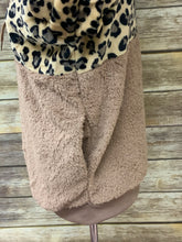 Leopard Soft Sherpa Hooded Pullover