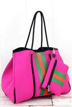 Harper Pink Neoprene Tote Bag Set (2Pcs)