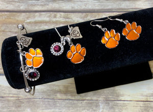 Officially Licensed Clemson Paw/SC/Purple Gem Collection