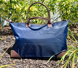 Navy Pierson Overnight Weekender / Large Tote with Shoulder Strap