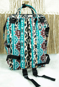 Southern  Wild Cat Mesa/ Leopard Diaper Bag Backpack