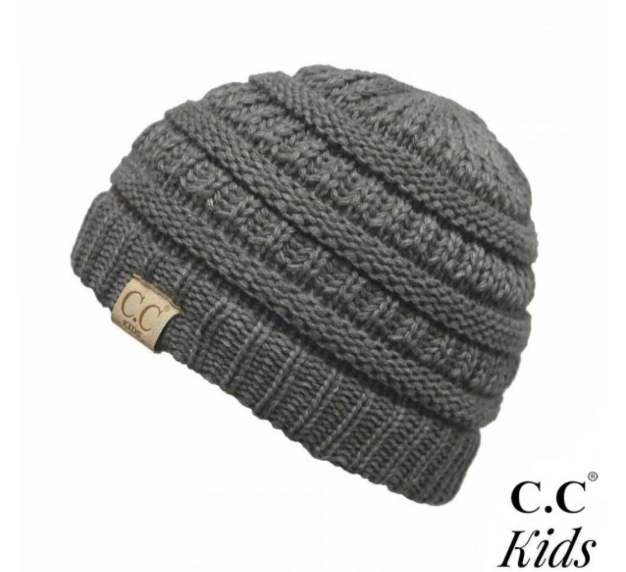 Kids Solid CC Unisex Beanies