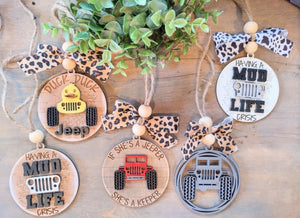 Off Road Car Charms Bag Tags