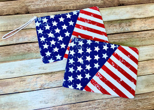 American Flag Travel Pouch 10x7