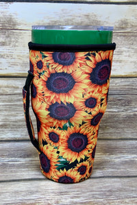Sunflower Koozies with Handles and Pockets by LIT Handlers
