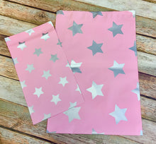 Pink with Shinny Silver Stars  Poly Mailers Collection