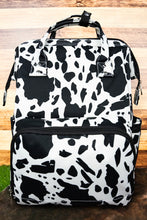 Black and White Holstein Cow Diaper Bag Backpack High Quality Canvas