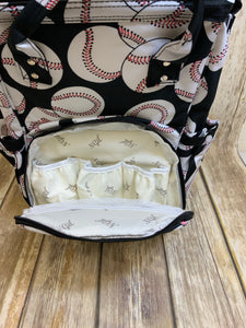 Baseball High-Quality Canvas Diaper Bag Backpack (NGIL Brand)