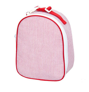 Seersucker Stripe Insulated Lunch Bag 10x8x4