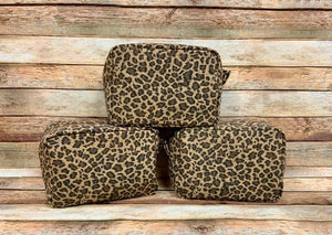 Leopard Accessory/ Cosmetic Bag (Blank)