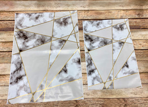 Marble and Gold Poly Mailer Collection 10x13 and 14x17