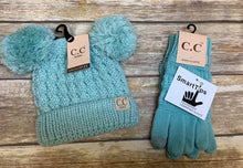 Kids Solid Cable Knit Unisex CC Gloves