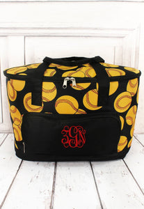 Softball Cooler Tote with Lid