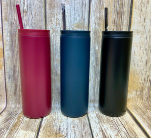 Maker 20oz Matte Skinny Tumblers (with duo lid)