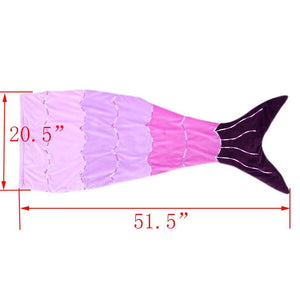Mermaid Tail Blankets High Quality in Pink and Purple