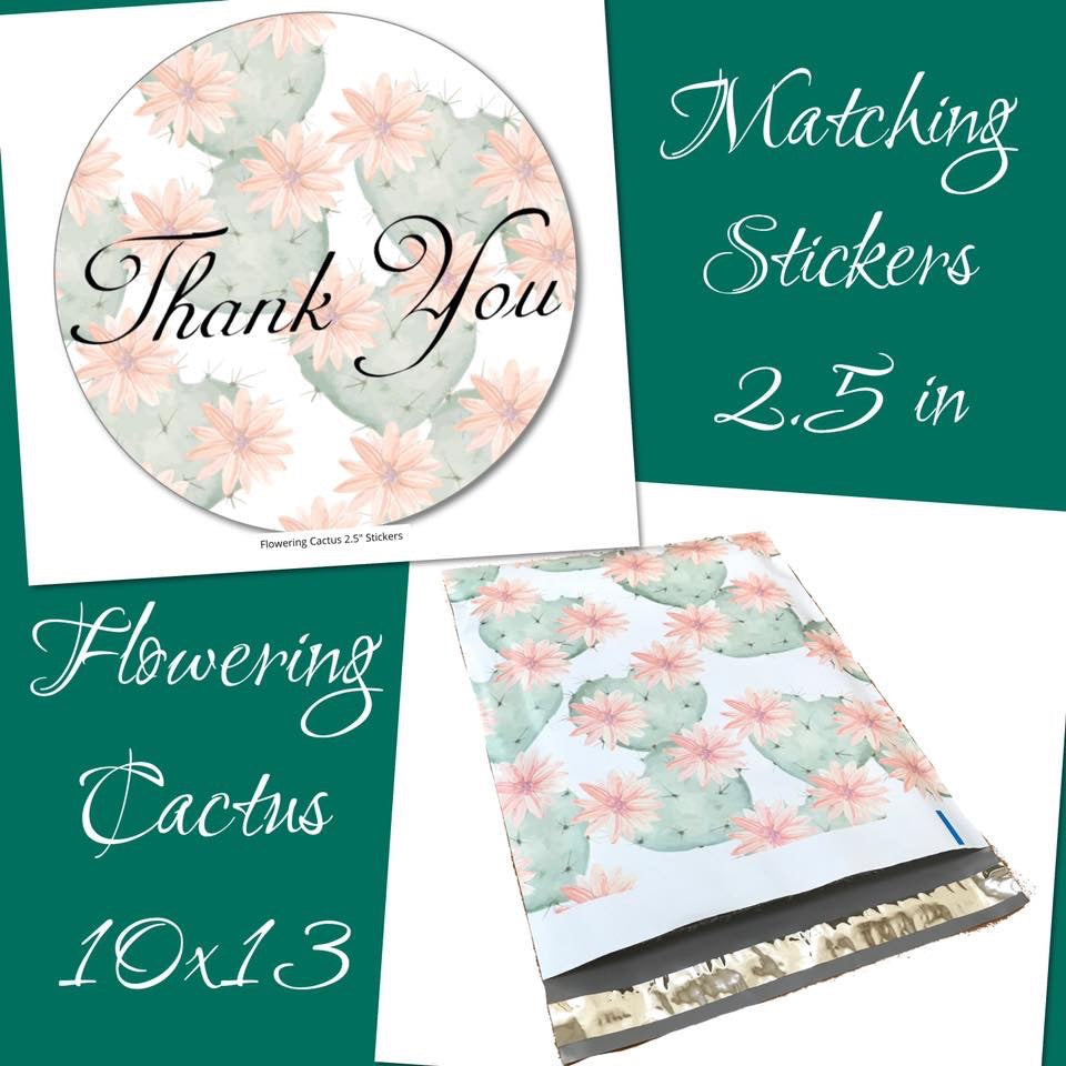 Cactus Flower Poly Mailer Collection