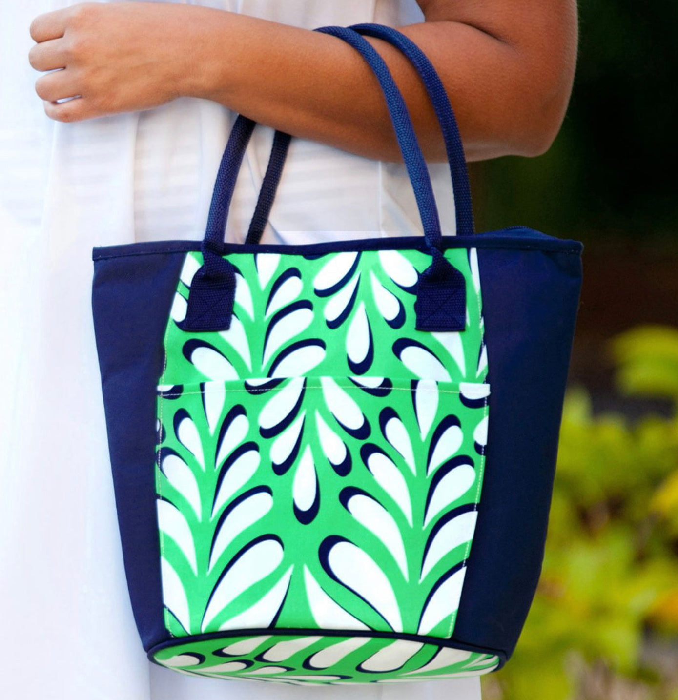 Island Palm Cooler Tote