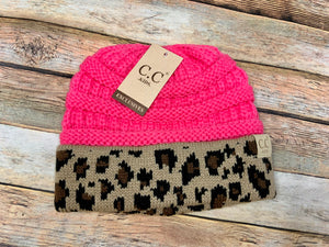 Leopard Kids CC Beanies