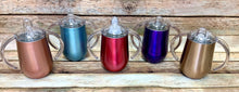 Stainless Steel Insulated 10oz Sippy Cups with Easy Grip Handles
