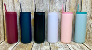 Maker 20oz Matte Skinny Tumblers (with duo lid)