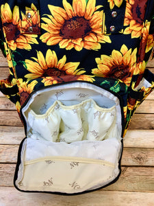 Sunflower Fields Diaper Bag Backpack (NGIL Brand)