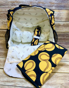 Softball Diaper Bag