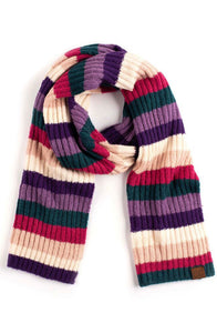 Authentic CC Multi Striped Ribbed Collection Hat, Scarf and Gloves (all sold separately)