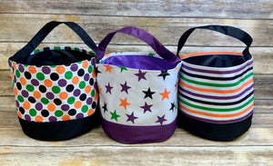 Halloween Trick or Treat Totes/ Buckets (High Quality)