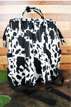 Black and White Holstein Cow Diaper Bag Backpack High Quality Canvas