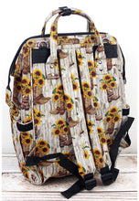 Sunflower Boot Bouquet Diaper Bag Back Pack (NGIL)