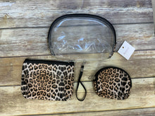 Leopard 3 pc Accessory/ Travel 3 Piece Set with a 6in detachable strap