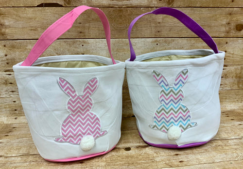 Chevron Bunny Easter Baskets